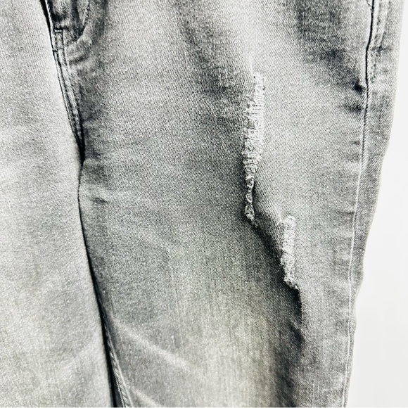 Zara Basic Z1975 US Size 4 Black Wash Distressed Denim Skinny Jeans - Picture 6 of 8